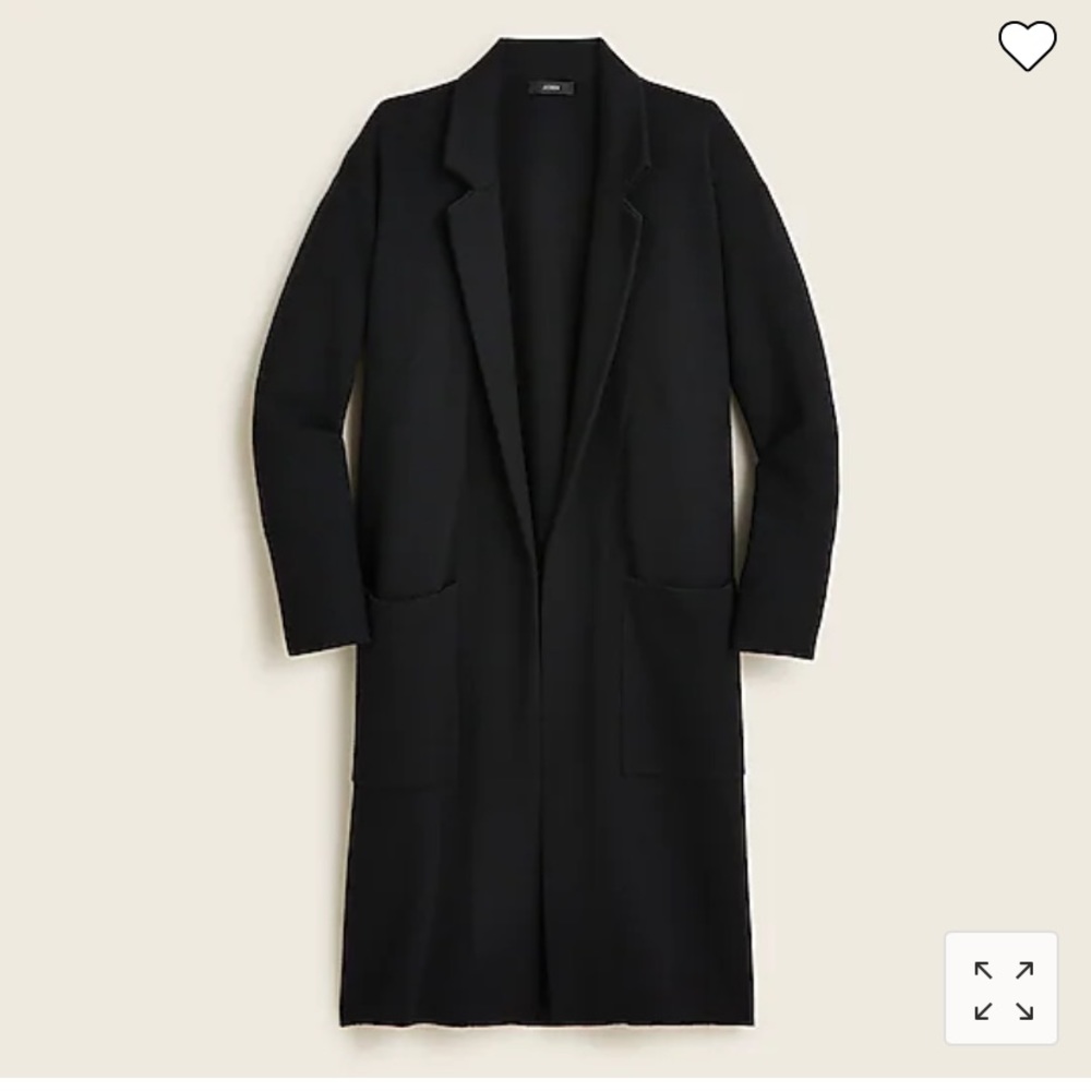 Jcrew knit coat sweater blazer